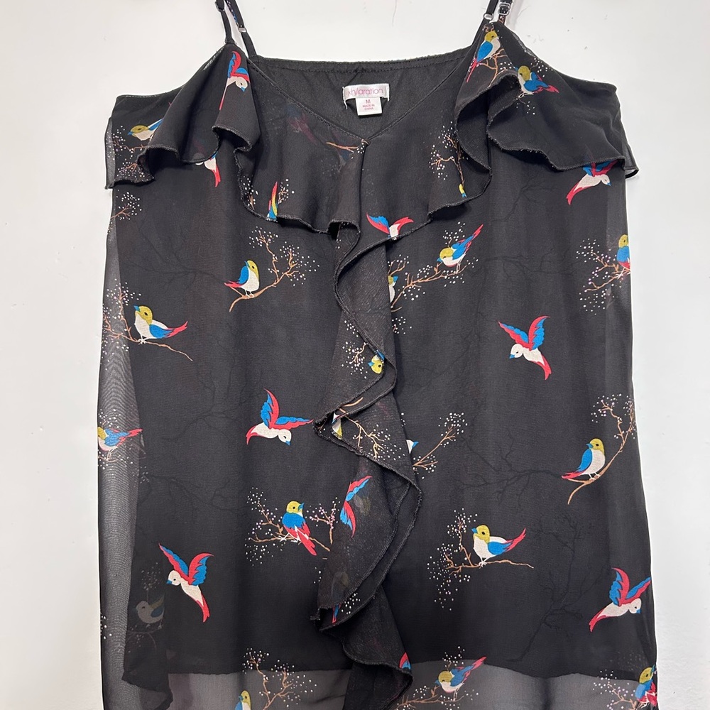 Xhilaration Cold Shoulder Blouse - Picture 3 of 8